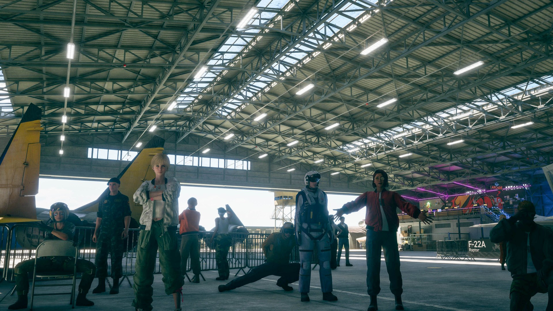 Screenshot officiel d'Ace Combat 8: Wings of Theve — combat aérien au-dessus des nuages